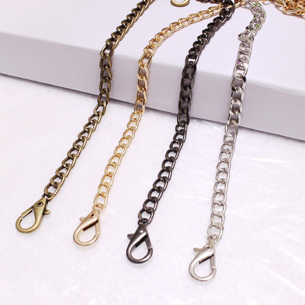 120cm Handbag Metal Chains For Bag DIY Purse Chain With Buckles Shoulder Bags straps for bags Handbag Handles bag strap