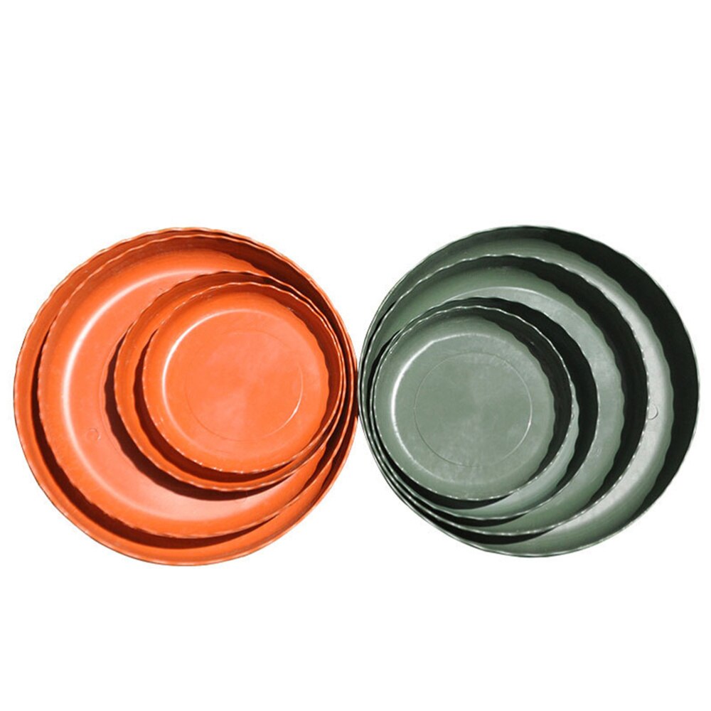 20 stuks verplaatsbare plantenbak, ronde bloempot van kunsthars, kurken bodem, druppelbak, tuinbalkongereedschap voor vetplanten, bloempot van  (1 gallon,