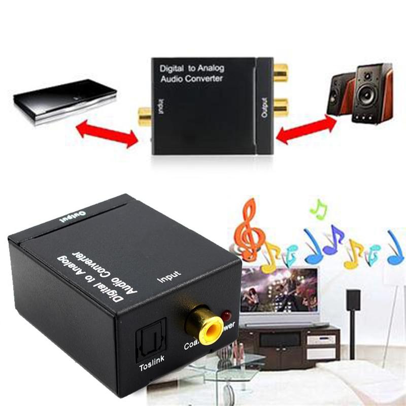 Home Digital to Analog Audio Converter Optical Toslink Coaxial Adapter Signal Fiber Audio L/R to L7F7