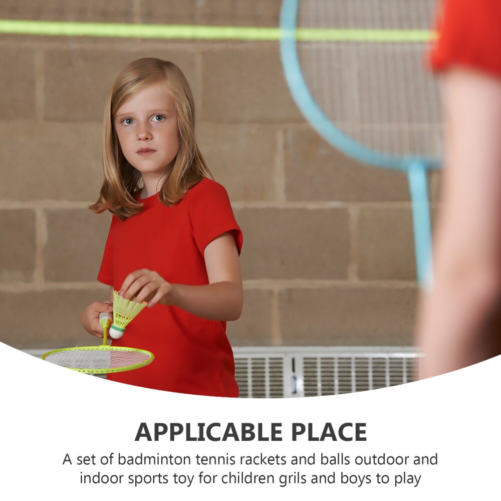 Badminton Tennis Rackets Ballen Set Kinderen Kids Outdoor Sport Ouder-Kind Sport Educatief Sport Spel Speelgoed Voor Kinderen Bo