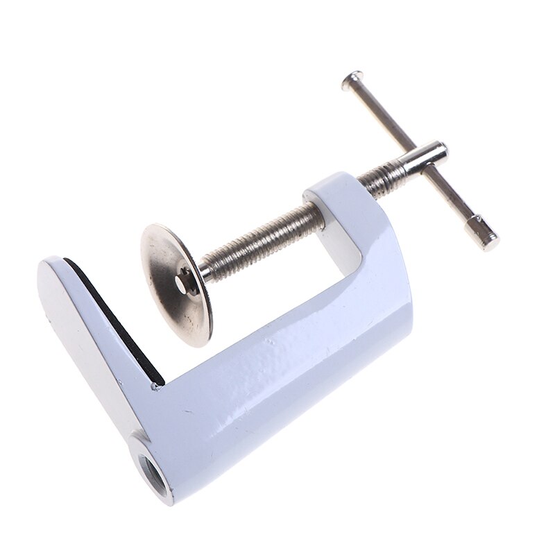Stainless Steel Table Lamp Clamp Desk Anti Slip Tools Hardware Swing Arm Fixed Base Home Bracket Holder Portable Accessories