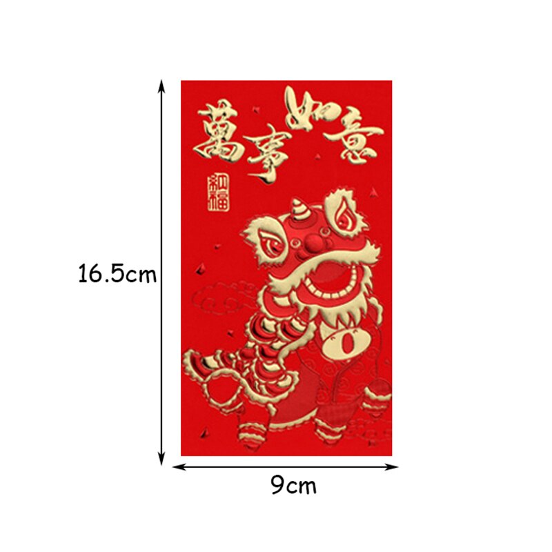 Creatieve Hongbao Jaar Lente Festival Verjaardag Trouwen Rode Envelop Chinese Rode Envelop