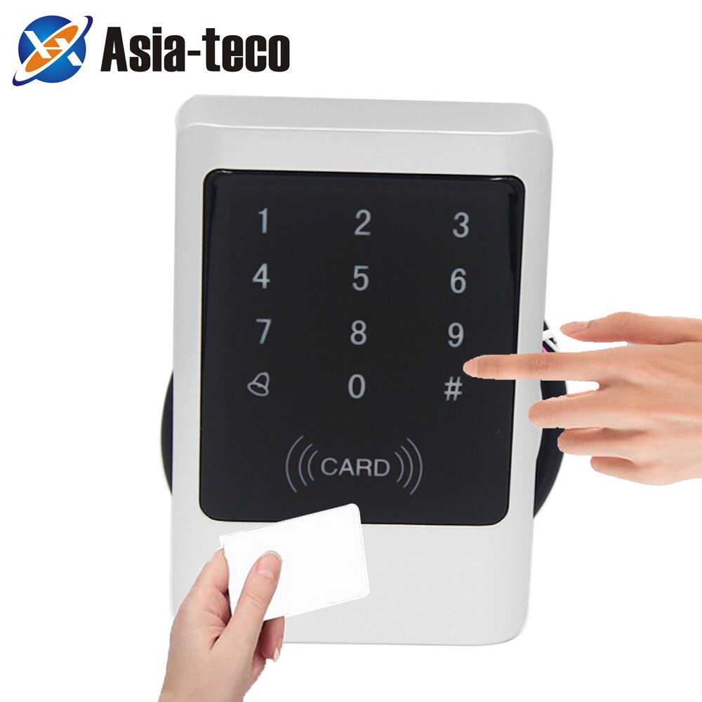 125KHz Waterproof Access Control Touch Metal Smart Keyless Lock Card Reader
