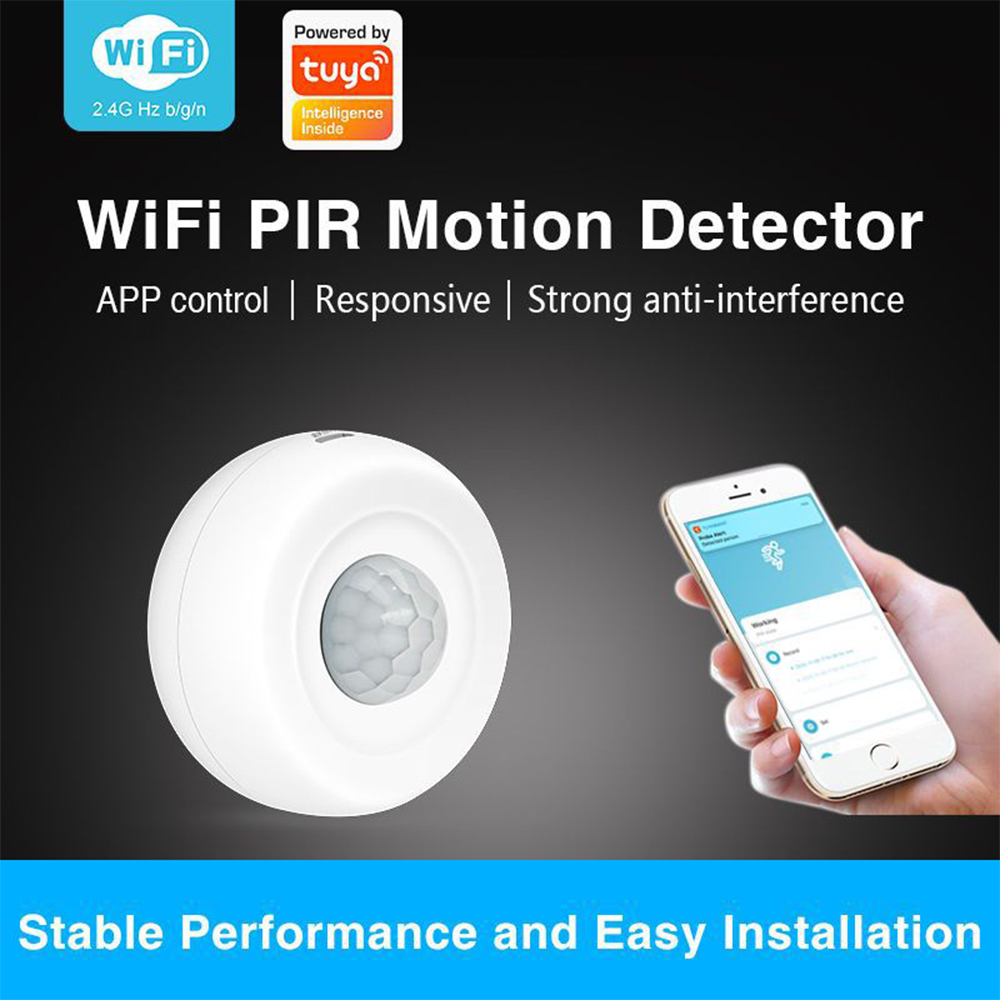 Tuya Smart Wifi Infrared Human Body Induction Sensor Detector Alarm System Motion Sensor Smart Life App Control