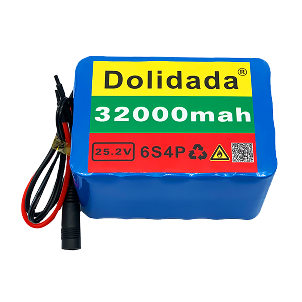 6s4p 24V 32Ah 18650 Lithium Battery 25.2v 32000mAh Electric Bicycle Moped /Electric/Li ion Battery Pack