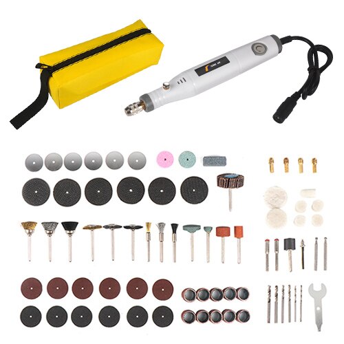 Multifunctional Electric Tools Drilling Machine Electric Power Tool Kit Dremmel Mini Electric Drill Tool Dc 18V 12V: D280Whitewith75pcs
