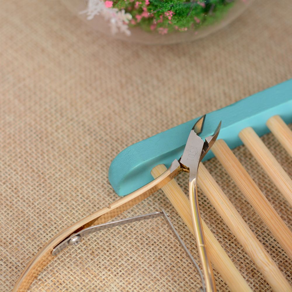 Nagelriemknipper met dubbele veer van roestvrij staal, 1/4- beste nagelgereedschap om dode huid op vingers en tenen te verwijderen