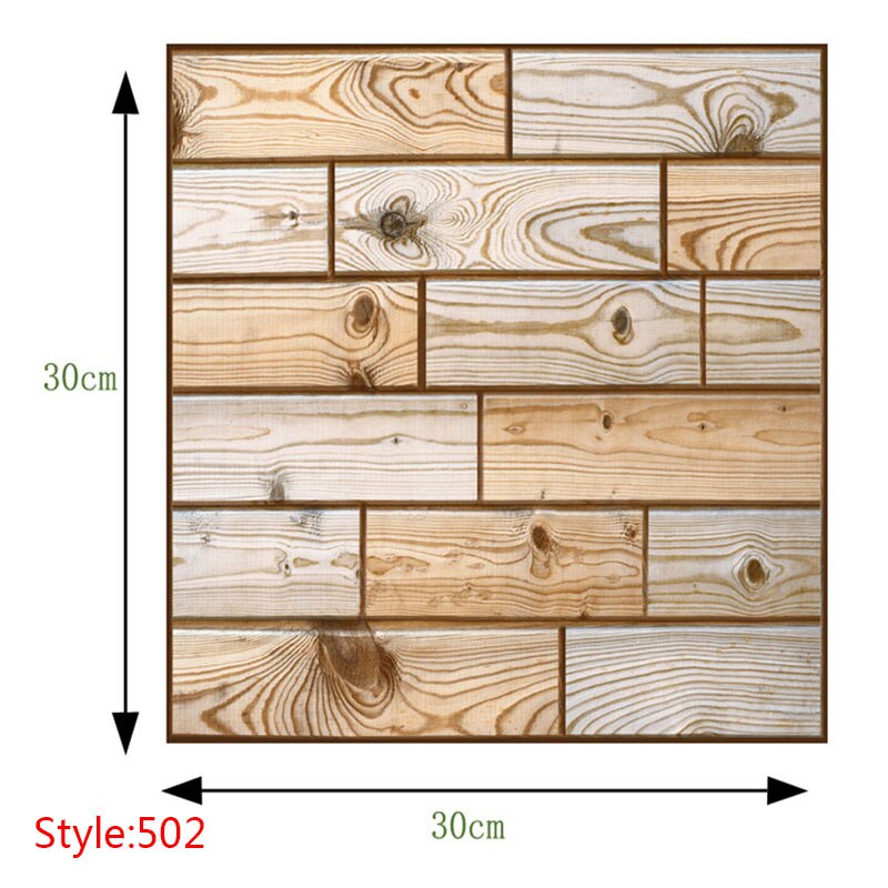 3d stereo fliser murstensvæg klistermærke boligindretning vandtæt selvklæbende pvc panel baggrund dekoration diy vægoverføringsbilleder: 502