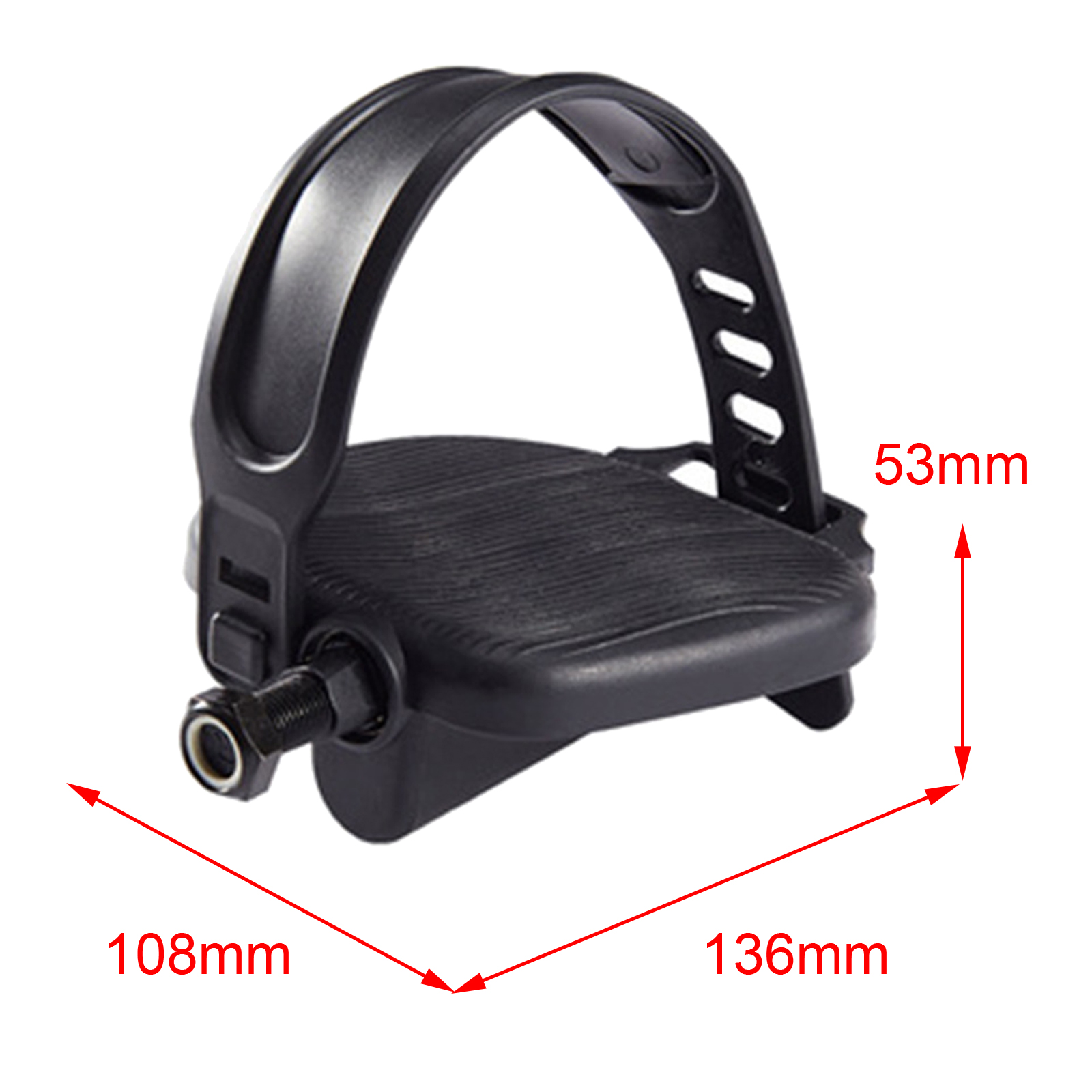 1 paar hometrainer pedalen met verstelbare riemen fiets indoor stationaire hometrainer pedaal fitnessapparatuur accessoires