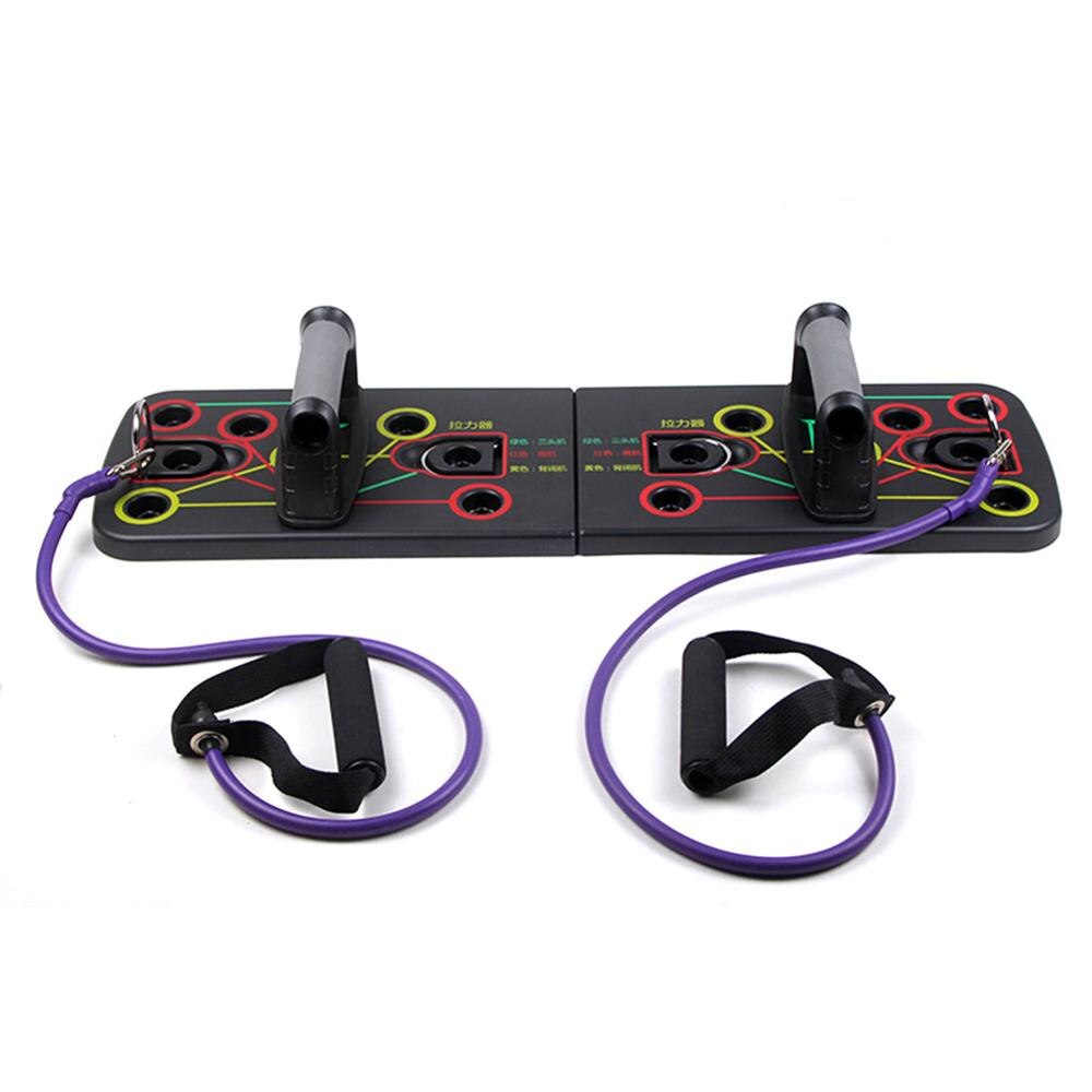 Fitness Exercise Tool 1 Set Push Up Rack Board 9 in 1 Body Building Board System Comprehensive Training Gym Body Training
