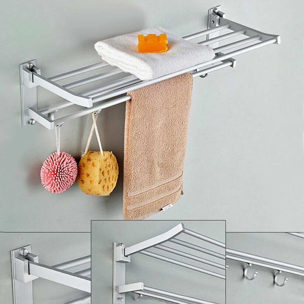 Aluminium 2-Tier Wandmontage Badkamer Handdoekenre... – Vicedeal