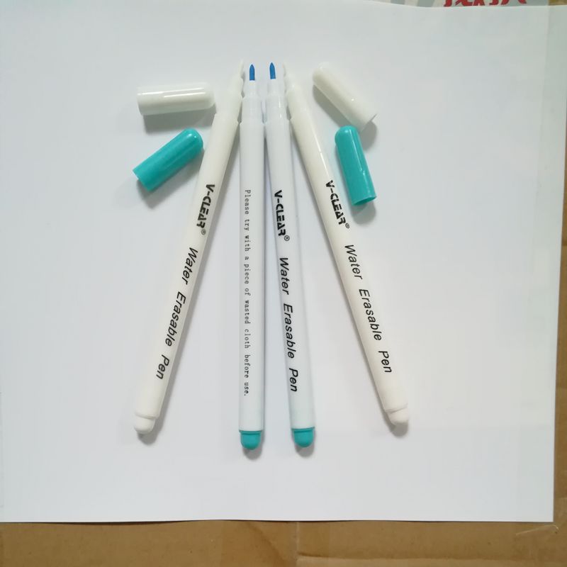 VCLEAR Blau Wasser Löschbaren Marker Stift Weiß Marker Für Schwarz Stoff Wasser Löslich Stift Marker NäHenne Werkzeuge Für Patchwork Handwerk