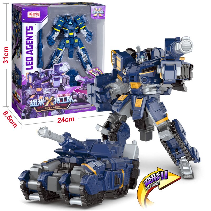 Miniforce Transformatie Action Figure Speelgoed Agent Speelgoed X Volt Semey Air Force Seizoen 2 Kinderen Speelgoed Voor Jongens Blauw kleur