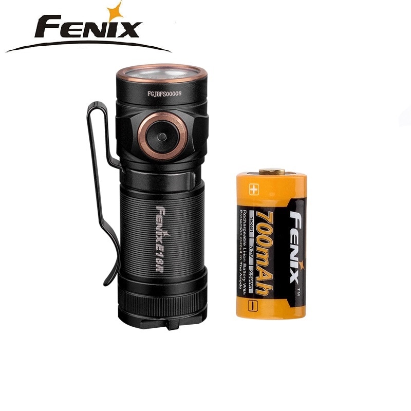 Fenix E18r magnetic absorption charging flashlight portable 123A flashlight 750 lumens ace