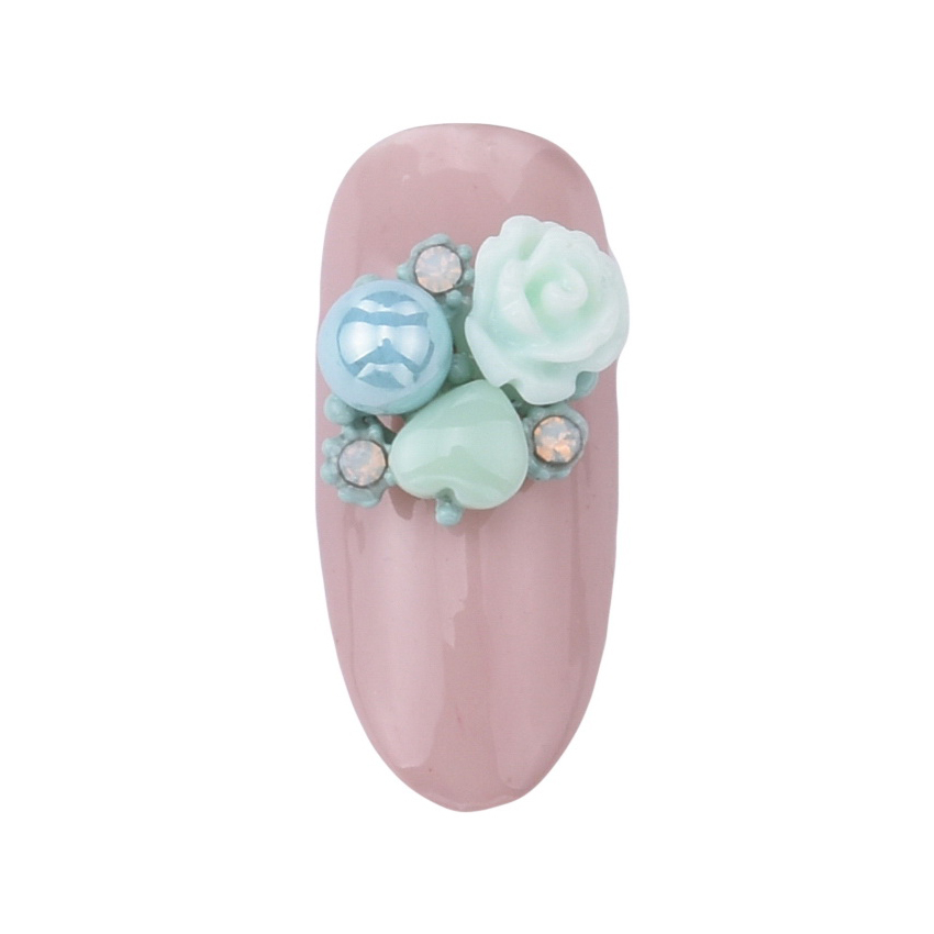 10pcs alloy 3d nail art rose bloemen sieraden nagels crystal rhinestones nailart nagels decoraties komen accessoires Y951 ~ 958