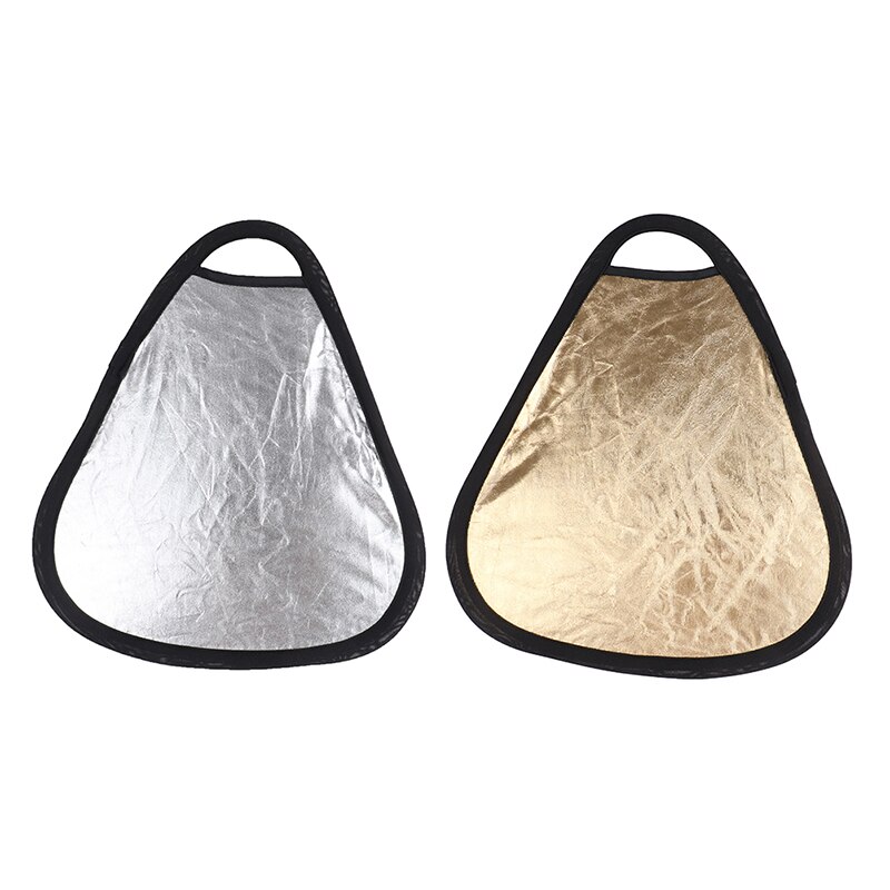 2in1 30Cm Goud/Zilver Draagbare Vouwen Handheld Foto Reflector Met Tas Voor Thuis Met Draagtas