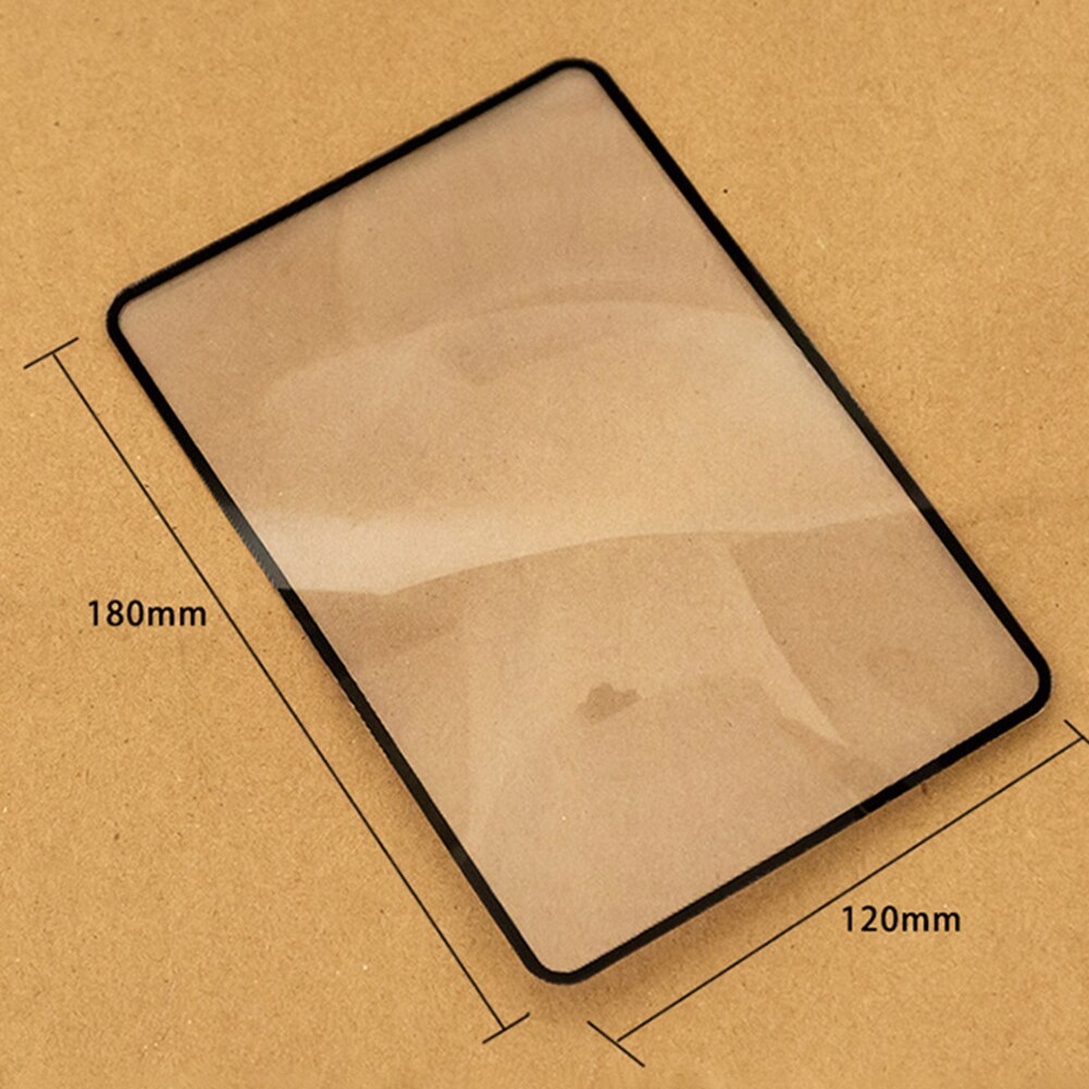 A5 Full Page Large Sheet Magnifier Magnifying Glass Reading Aid Lens Fresnel Ne Reading Glass Lens Book Page Magnification X3: black