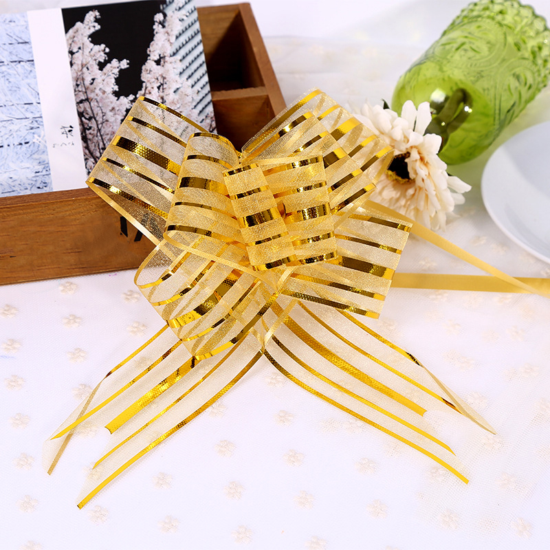 10Pcs Bowribbons Kerstcadeau Bloem Wrappers Voor Bruiloft Auto Verjaardag Evenementen Decoratie Gelukkig Nieuwjaar Cadeaus Decor: 08