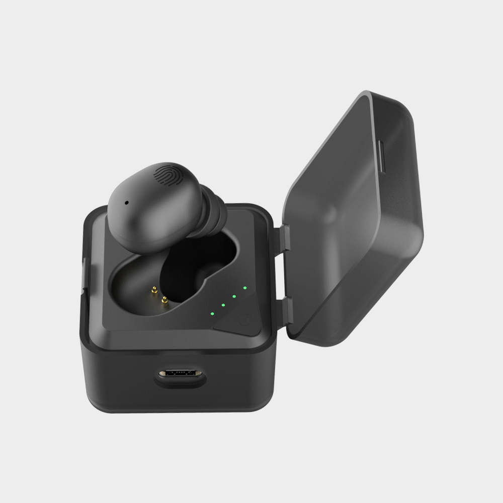 Single ear charging case, auxiliary listening headphones, mini in ear noise reduction, elderly for hearing aid function: black