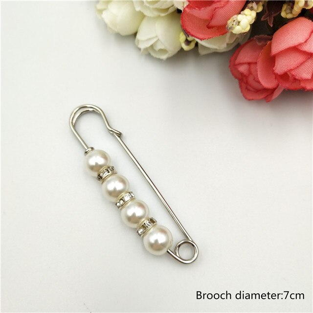 Brooches Pin Jewelry for Women Suit Hats Clips Sweater Coat Decorative Rhinestone Pearl Brooch Pins Jewelry 1pcs: 5