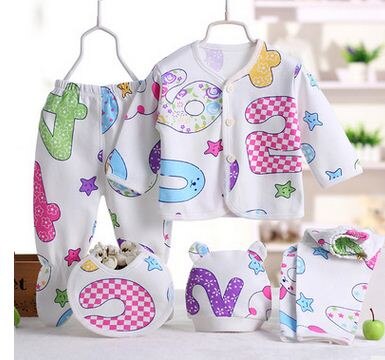 Nyfødt baby pige tøj 100%  bomuld spædbørn tøj sæt mærke baby dreng tøj til nyfødt baby sæt bukse outfit hat dragt: Brev