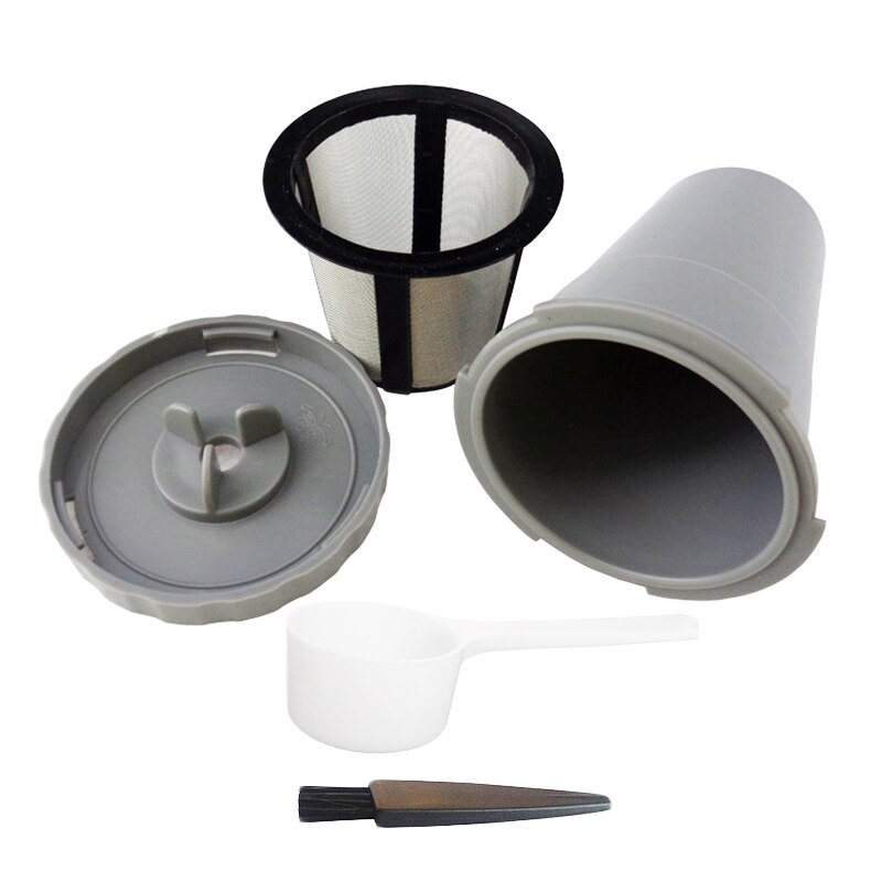 Coffee K-Cup Style Reusable Filters Set For Keurig B55,B60,B65,K40,K45,K50 Include Lid, Filter Basket And Bottom Cup Filter