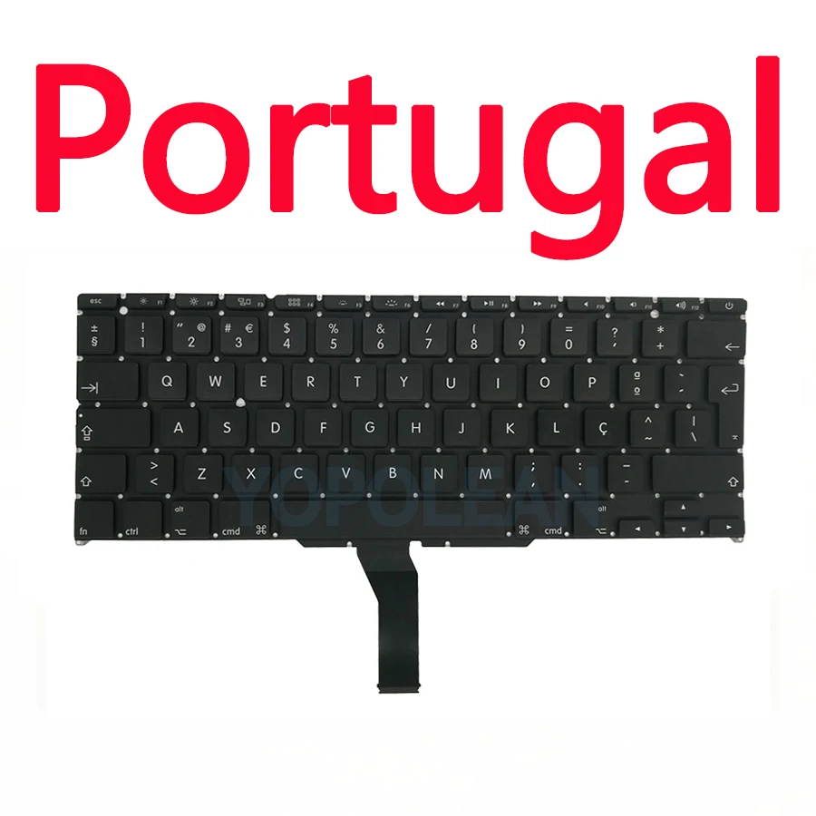 Neue A1465-Tastatur für MacBook Luft 11 Zoll A1370 A1465 Tastatur uns UK Russisch Spanien Französisch Jahr: Schwarz