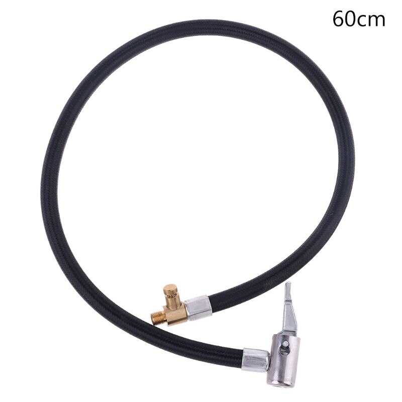 Bil luftslang däck inflator slang inflator låsrör lämplig för standard fingänga 0.305 "  x32 tpi luftkompressor pump: 60cm
