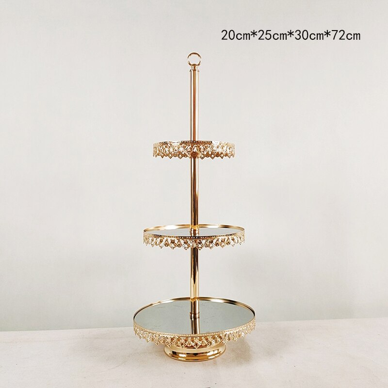 1Pcs Cake Stand Round Cupcake Stands Metal Dessert Display Cake Stands,
