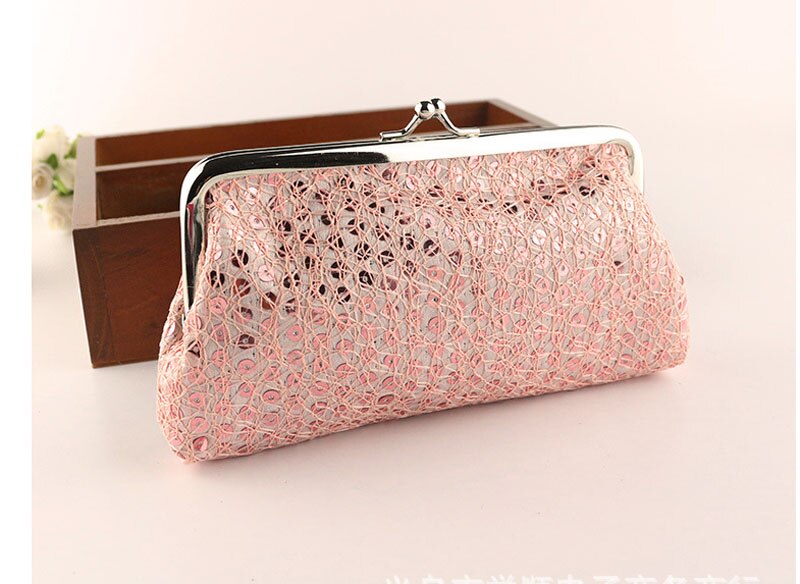 Moda feminina lantejoulas cion bolsa dia embreagem senhoras festa de casamento bolsas carteiras femininas saco de telefone celular 5 cores: Pink