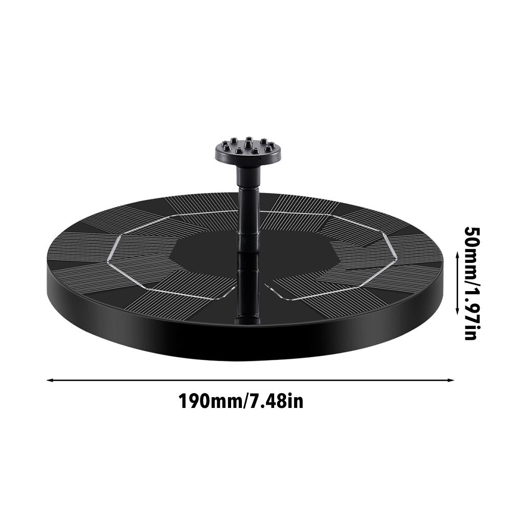 Solar Fountain Pump Floating Solar Panel Water Pump Fountain Kit with Rechargeable Battery for Outdoor Garden Pond Swimming Pool