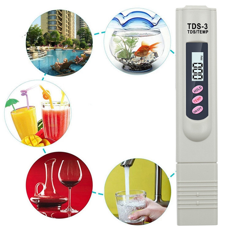TDS-3 Digital LCD Water Purity Tester Household Drinking Tap Portable Water Monitor Detecto
