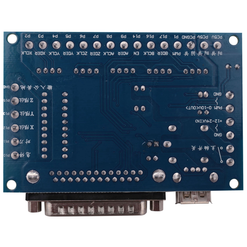 CNC 5-Axis Stepper Motor Driver Interface Board With USB Cable Optocoupler Isolation For MACH3 Engraving Machine