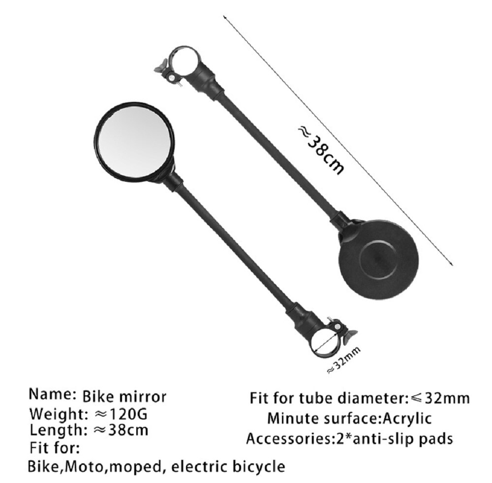 CYCEARTH rower lustro, 2 szt. Rowerowa jazda na rowerze regulowana kierownica lusterka wsteczne robić roweru szosowego i górskiego motocykl elektryczny