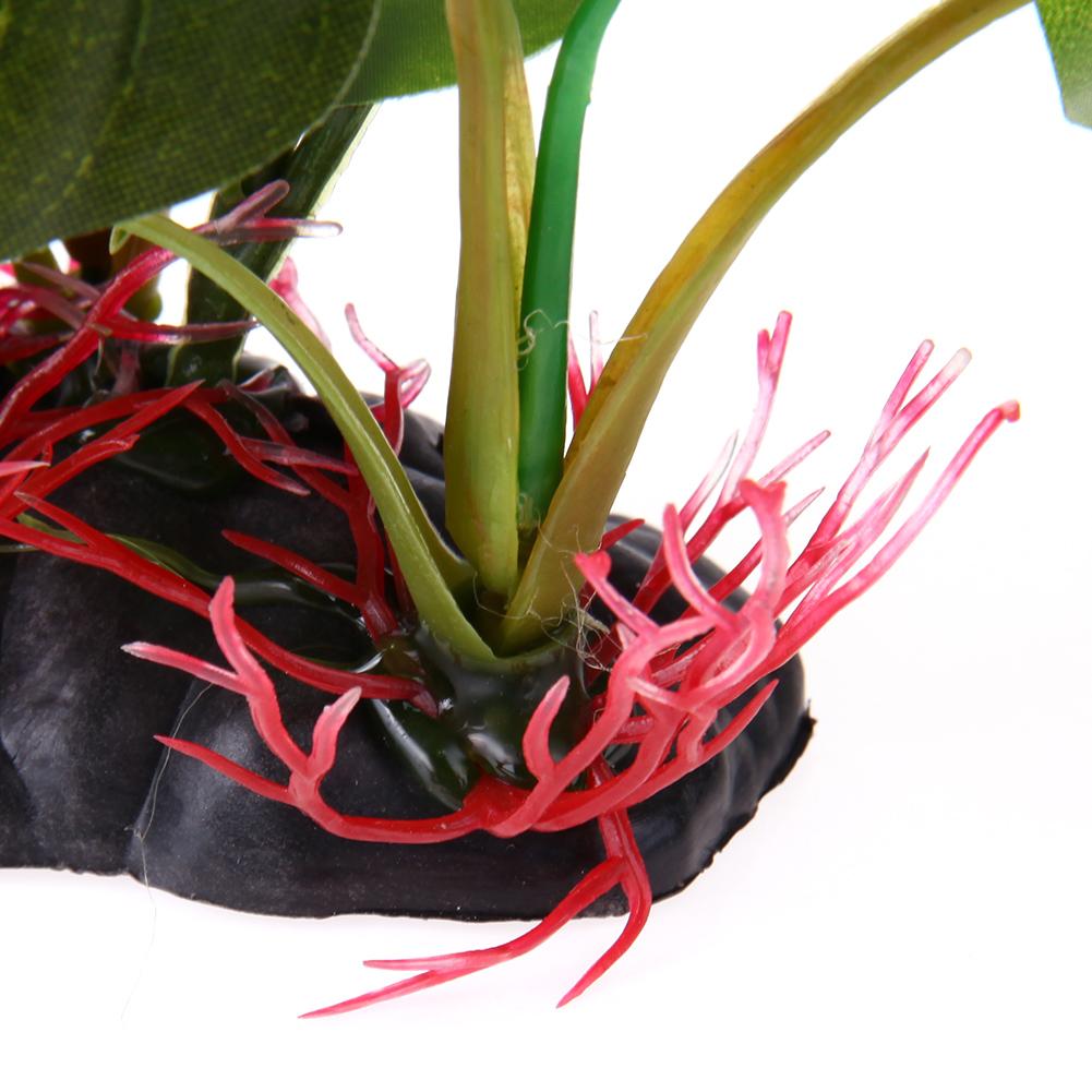 Künstliche Unterwasser Pflanzen Große Blatt Aquatische Pflanzen Aquarium Dekoration Wasser Betrachtung Kunststoff Landschaft