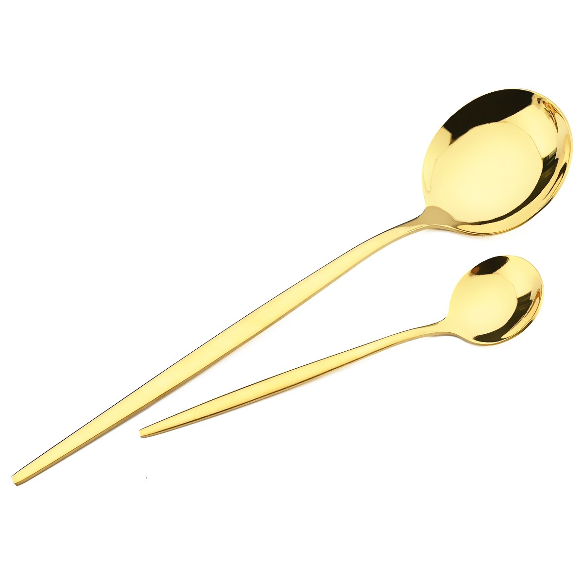 6Pcs/Set Stainless Steel Dinnerware Colorful Dessert Spoon Cutlery Set Dinner Spoon Coffee Spoons Tableware Kitchen Silverware