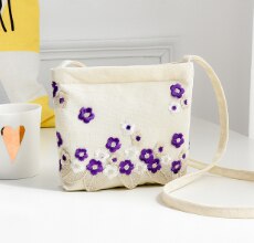 Handtassen netwerk rood van koreaanse hipster geborduurde canvas tas schoudertas xie kua bao een generatie van vet: Paars