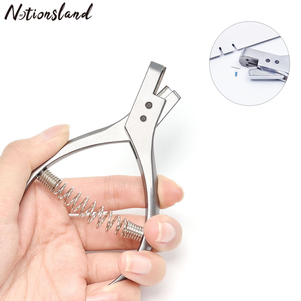 1pc Steel DIY Garment Pattern Notcher Pro Tailors Sewing Punch Pliers Punch Marker Dress Patternmaking Notcher Tool