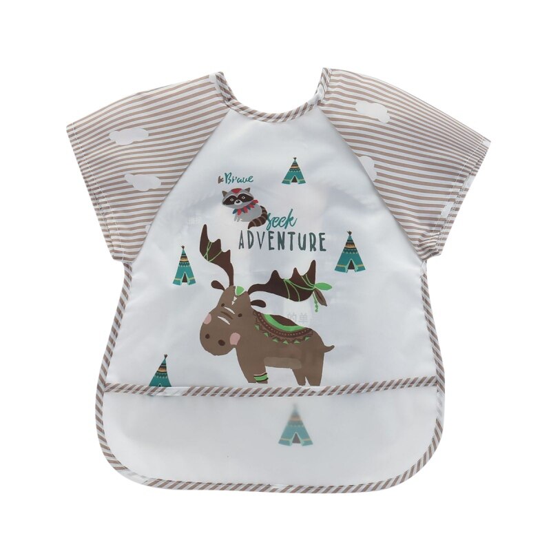 Baby Jongen Meisjes Peuter Baby Waterdichte Korte Mouwen Bib Burp Doeken Kids Cartoon Kiel Voeden Accessoires: C