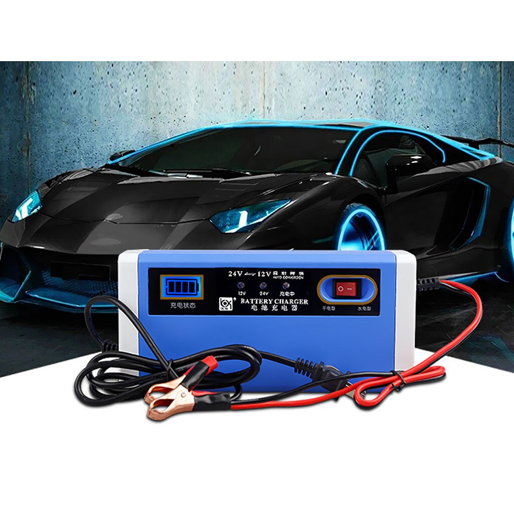 Battery Charger 12V 10A DC Intelligent Motorcycle Car Electric Scooter