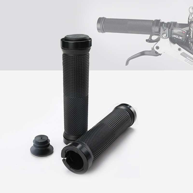 1 Pair Bicycle Grips Bicycle MTB Road Cycling Road Mountain Bike Handle Double Lock on Aluminium Alloy Bike Handlebar Hand Cover