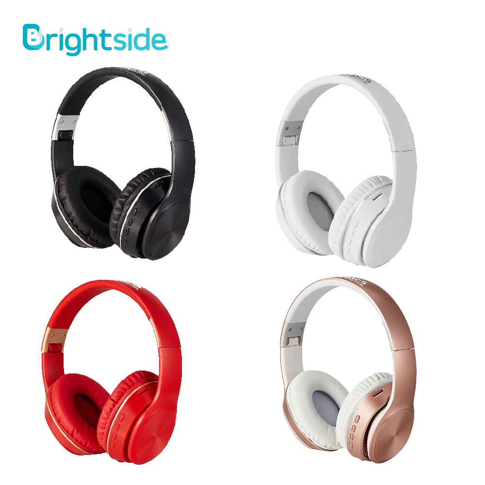 Brightside Wireless Headphones Bluetooth Headset Foldable Earphone Deep Bass Headphones With Mic TF Card For Ipad Mobile Phone