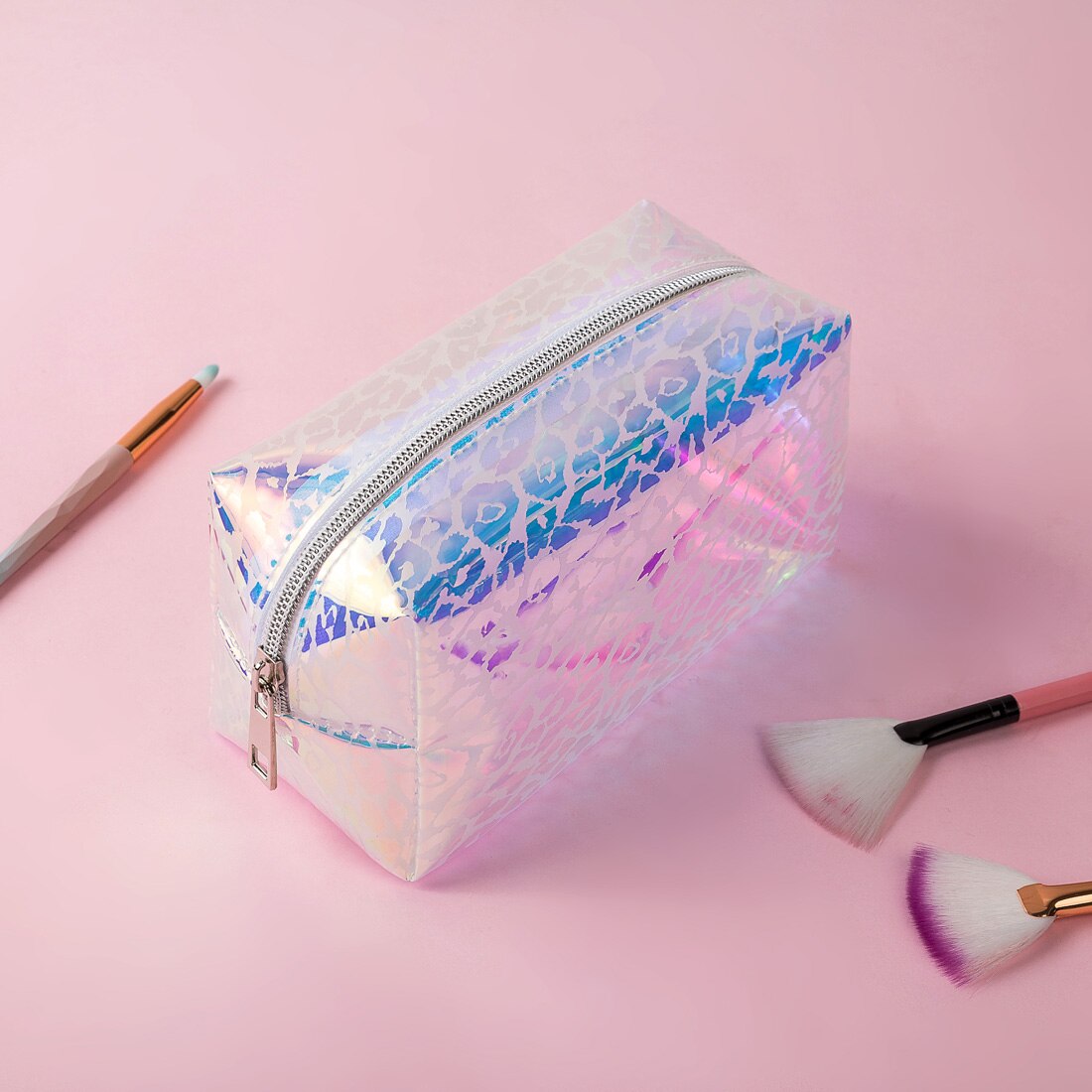 Miyahouse Quicksand maquillage sac Laser Sequin femmes fermeture éclair cosmétique organisateur stockage voyage Portable beauté lavage pochette étui sac: 6007-1
