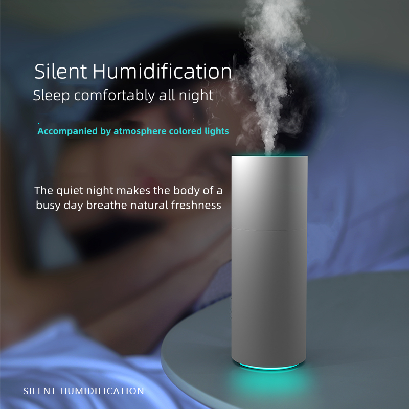 250ml USB Car Ultrasonic Humidifier/ Battery Portable Diffuser Silent Cool Mist Maker For Summer 4-8 Hours Work Desk Humidifier