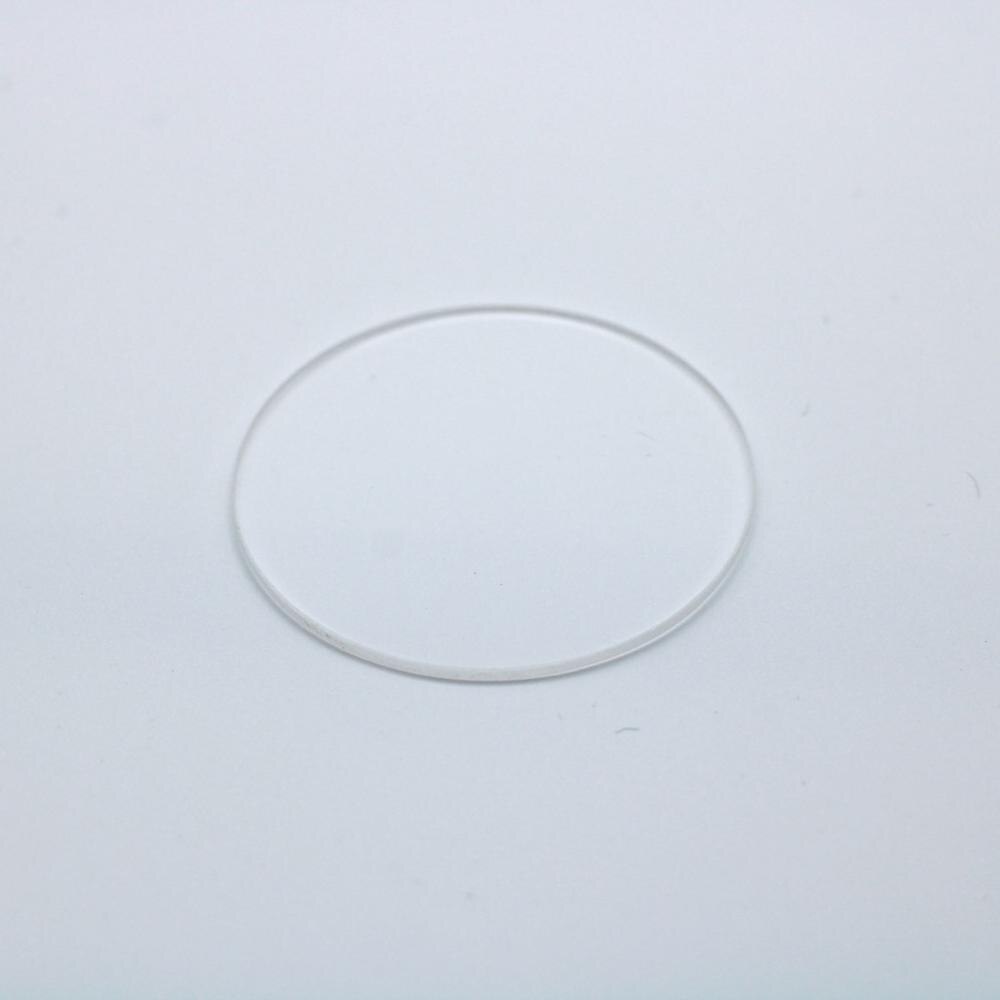 size diameter 36mm thickness 1.5mm clear transparent bk7 glass