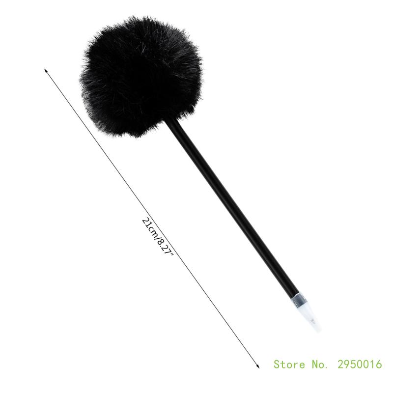 10 Pieces Plush Ball Ballpoint Pen Funny Writing Pen Smooth to Write Christmas Stocking Fillers for Student Kid Reward