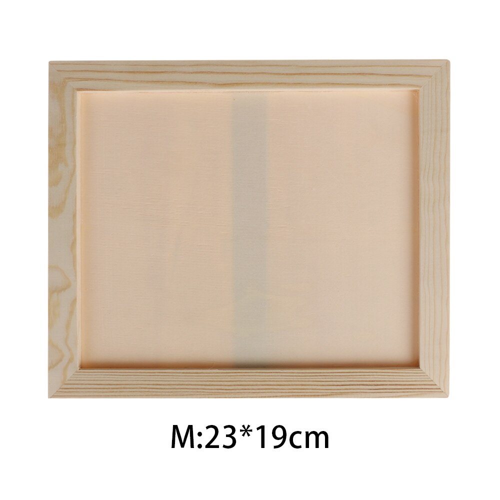 1PC Blank Wooden Picture Frame Wooden Wall Wall Decoration Children's Painting Display Box DIY Handmade Photo Frame S/M/L: M