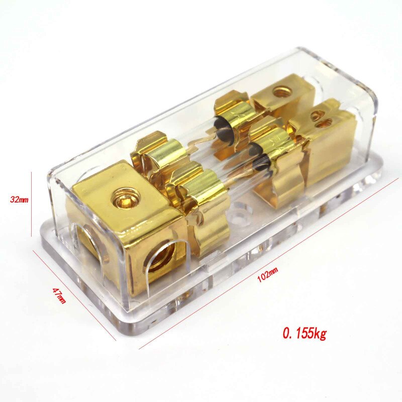 Car Vehicle Fuse Socket Car Audio Conversion Accessories with 60A Fuse High-end Insurance Seat Car Stereo Fuse Holder