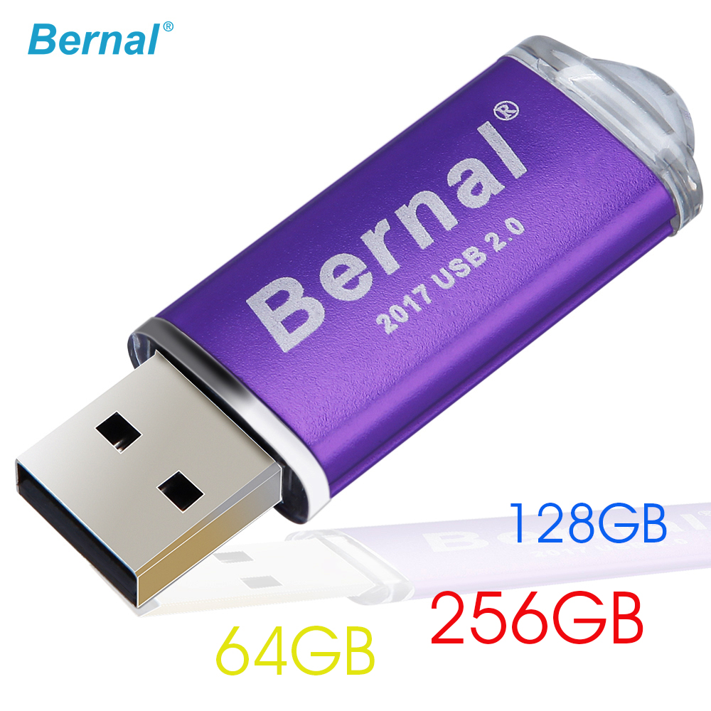 Bernal de gran capacidad USB Flash Drive 256GB 128GB 64GB pen Drive, memoria Flash de alta velocidad USB 2,0 lápiz de memoria