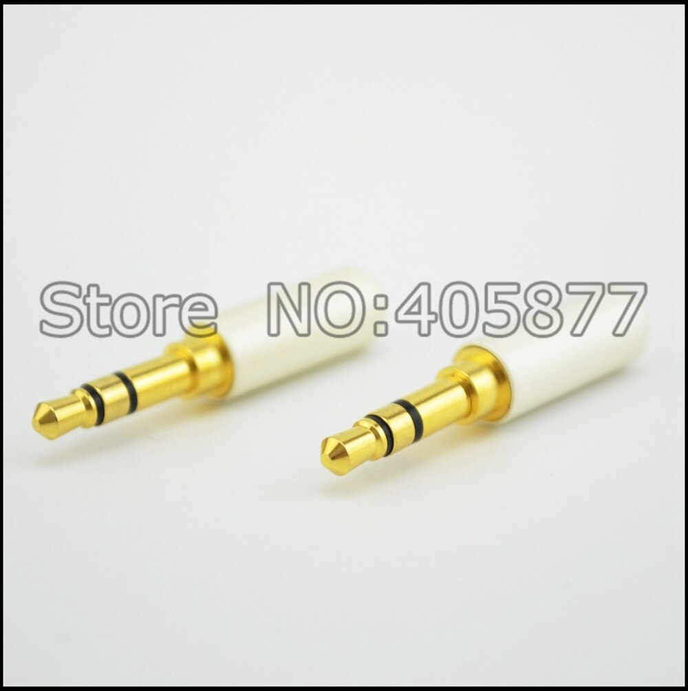 4pcs Copper Gold Plated 3.5mm Male Stereo Mini Jack Plug soldering